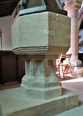 aldwincle st peter church, northants   (12) late c13 font