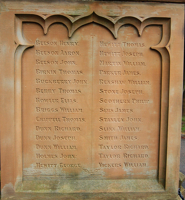 Park House Colliery Disaster Memorial, Clay Cross Cemetery, Derbyshire