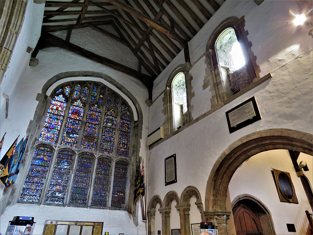 rye church, sussex (47)south transept, c15, c12, c19