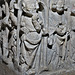 shilton church, oxon (15) c14 figure blowing last trump on the font