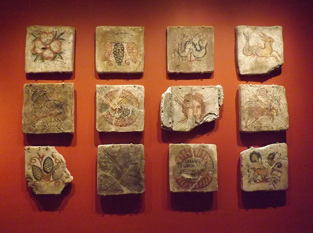 Ceiling Tiles from the Dura-Europos Synagogue in the Yale University Art Gallery, October 2013