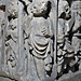 shilton church, oxon (14) c14 figure blowing last trump on the font