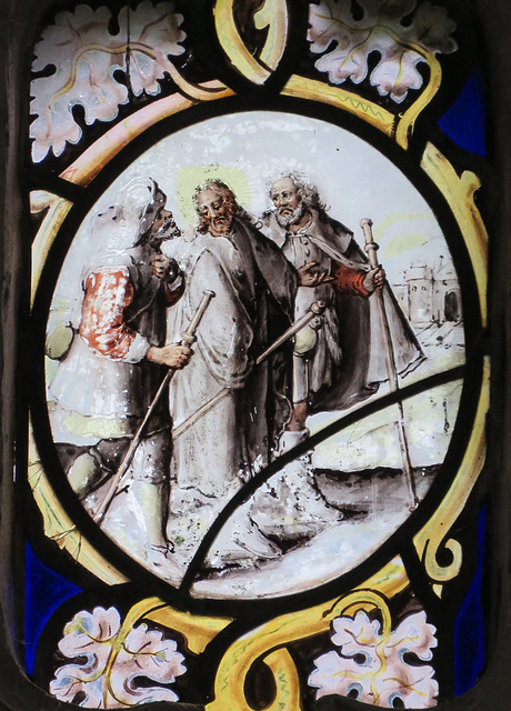 offwell church, devon, flemish c17 glass (3)