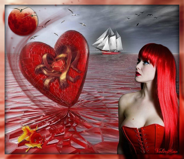 Coeur rouge...