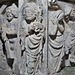 shilton church, oxon (13) c14 st peter with keys on the font