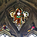 aldwincle st peter church, northants   (14) c14 glass angel