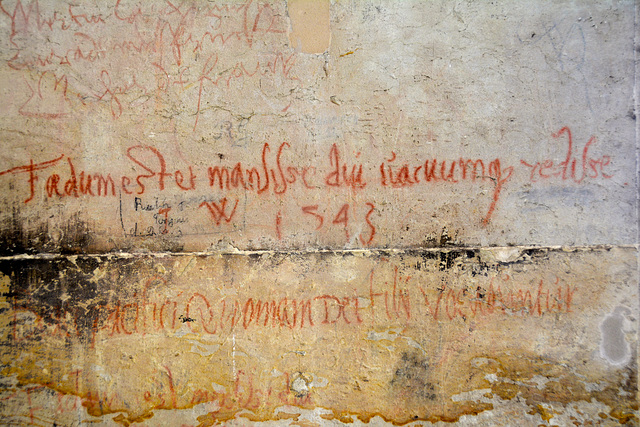 Torgau 2015 – Schloss Hartenfels – Grafﬁti from 1543