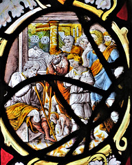 offwell church, devon, flemish c17 glass (1)