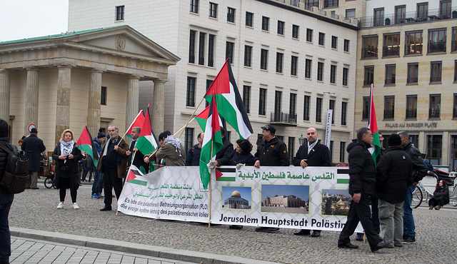 Berlin Brandenburg gate Jerusalem protest  (#0069)