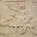 Detail of a Relief with a Representation of the Visit of Dionysos to Ikarios in the Naples Archaeological Museum, July 2012