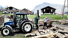 Holz spalten