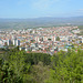 Bulgaria, Panorama of Blagoevgrad from the Hill with "The Cross over Blagoevgrad"