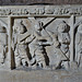 shilton church, oxon (9) c14 christ carries the cross on the font