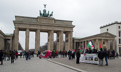 Berlin Brandenburg gate Jerusalem protest  (#0069)