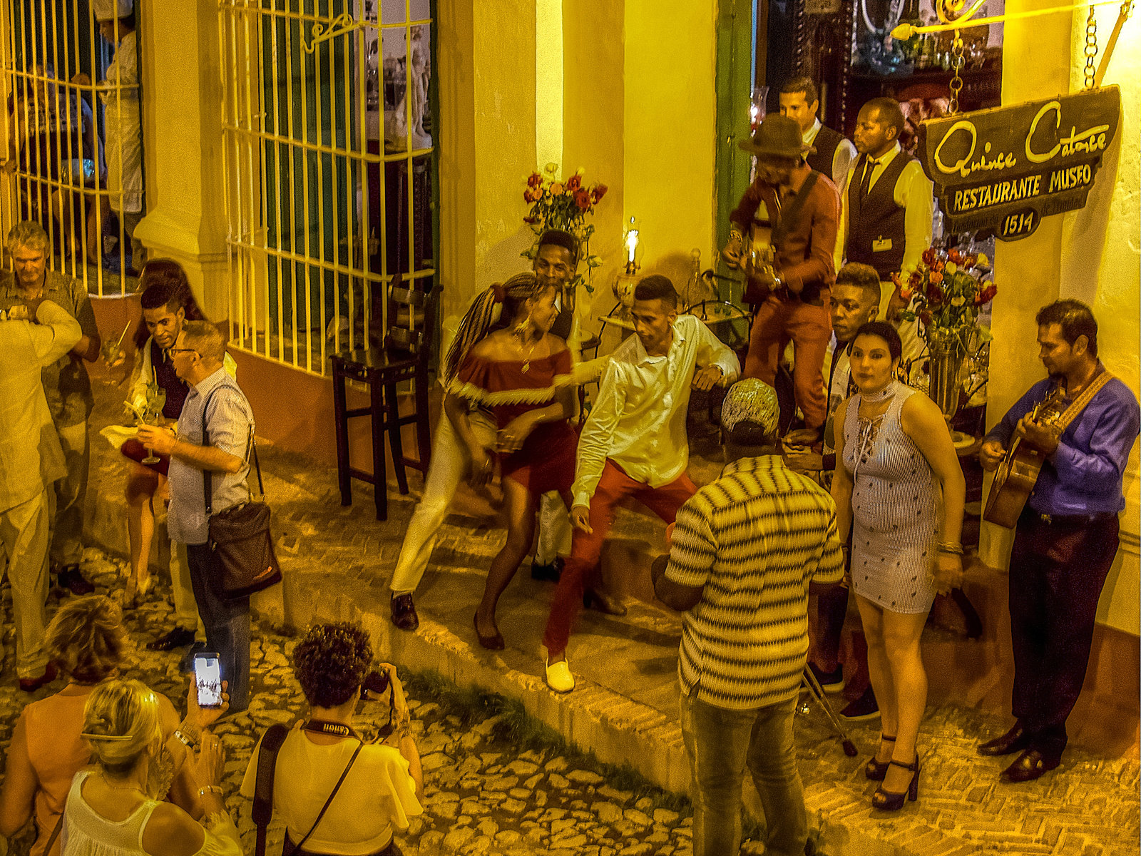 HFF - Happy Fence Friday - Locals and tourists, Trinidad, Cuba