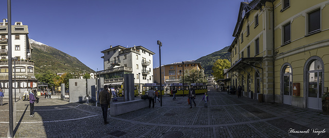 Beim Bahnhof von Tirana