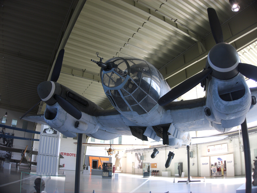 Spanish He 111 painted in WWII German scheme