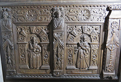 offwell church, devon , c17 panels from west gallery (2)