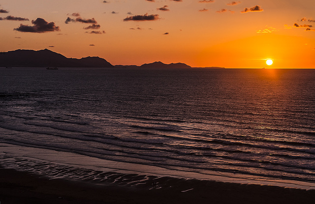 Puesta de sol vista desde Sopela