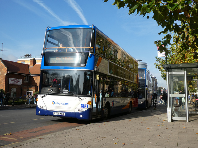 Stagecoach East (Cambus) 15087 (LX09 AGO) in Cambridge - 6 Nov 2019 (P1050053) Stagecoach East (Cambus) 15087 (LX09 AGO) in Cambridge - 6 Nov 2019 (P1050053)