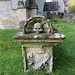 shilton church, oxon (3) skull on bale tomb, late c17, edward tawney