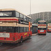 South Yorkshire Transport (Mainline) double deckers in Sheffield – 24 Sep 1992 (180-28)