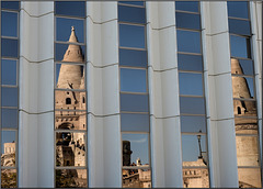 Budapest: Reflection of Fisherman's Bastion.