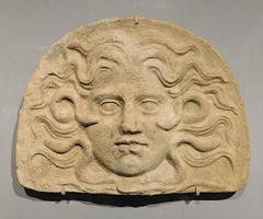Antefix with the Head of Medusa in the Metropolitan Museum of Art, March 2018