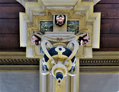 wollaton hall, notts; c16 house by robert smythson 1580-8; hall roof pendant