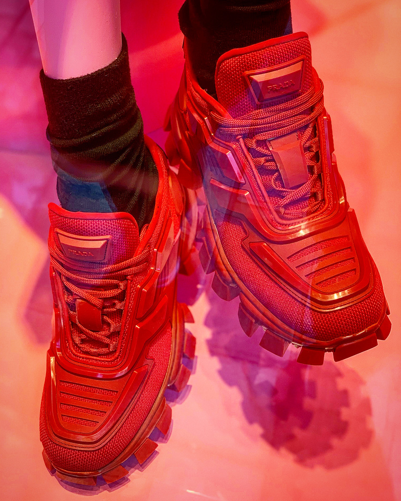 red shoes - window dressing