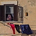 Drying clothes on a windy day