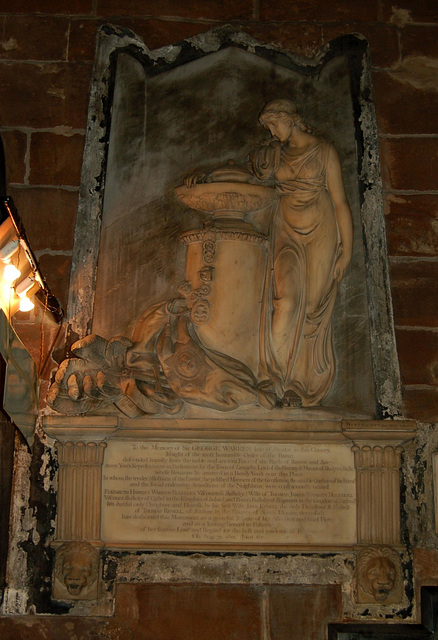 Monument to Sir George Warren MP, Saint Mary's Church, Stockport
