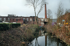 Blick zur alten Papierfabrik "Oberste Mühle" (Hagen-Delstern) / 18.12.2016