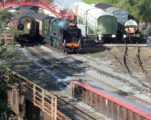 'Repton' Passing Through Goathland Station