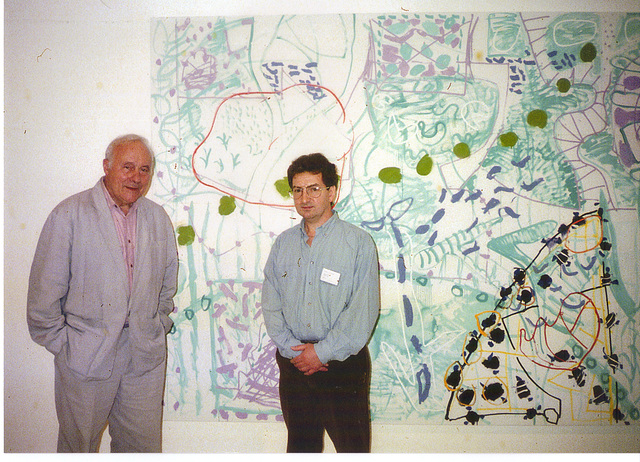 Patrick Heron and Kieron Farrow, at Camden Arts Centre October 1994.