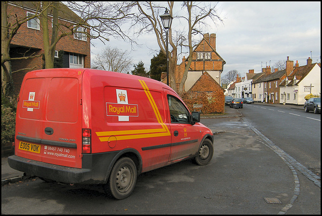 post van at Dorchester