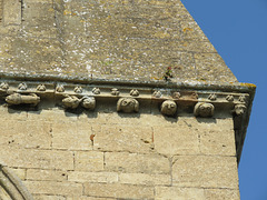 aldwincle st peter church, northants   (31) c14 corbel table with hunting scene