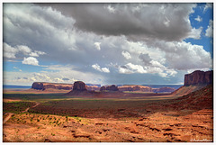 Clouds over the Monument Valley