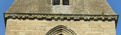 aldwincle st peter church, northants   (32) c14 heads and hunting scene on tower