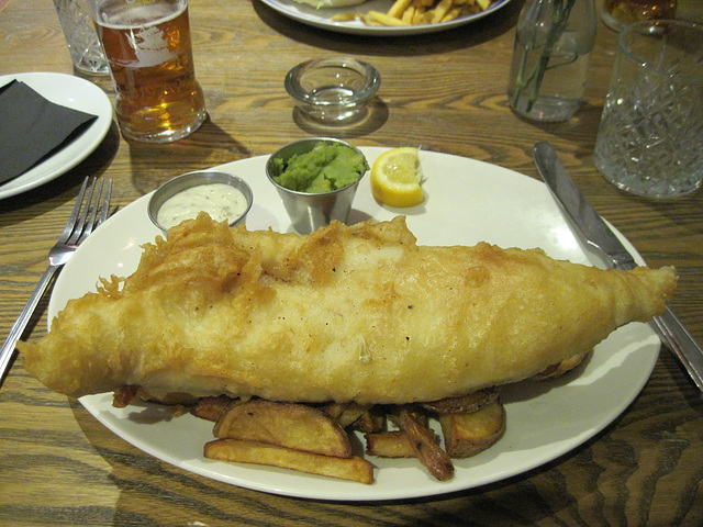 Dinner at The Jolly Sailors, Lowestoft
