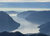 Lake Iseo from the mountains