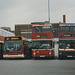 East Yorkshire buses parked up in Hull – 6 Mar 2000 (433-35A)