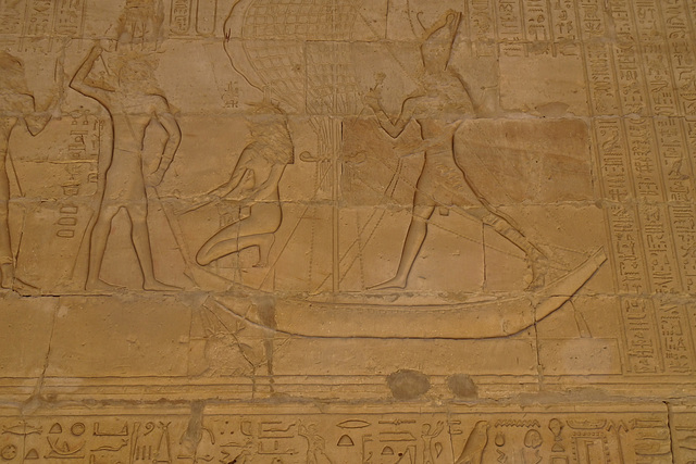 Wall Carvings At Edfu Temple