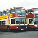 East Yorkshire buses parked up in Hull – 6 Mar 2000 (433-37)