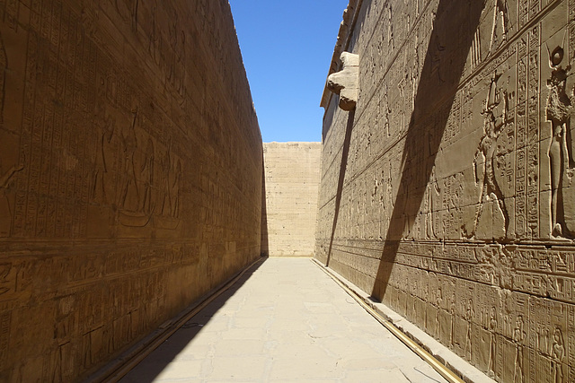 Wall Carvings At Edfu Temple