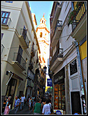 Valencia: calle Sombrerería.