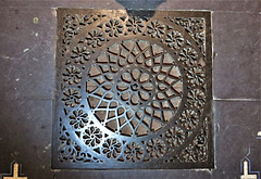 wilton church, wilts  c19 cast iron heating grill