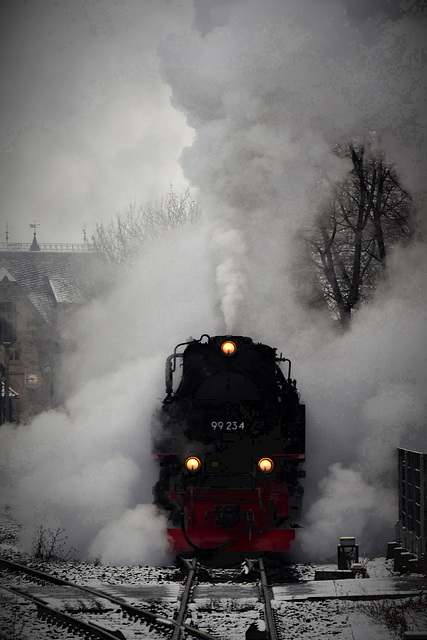 Leaving Wernigerode on a cold Sunday morning!