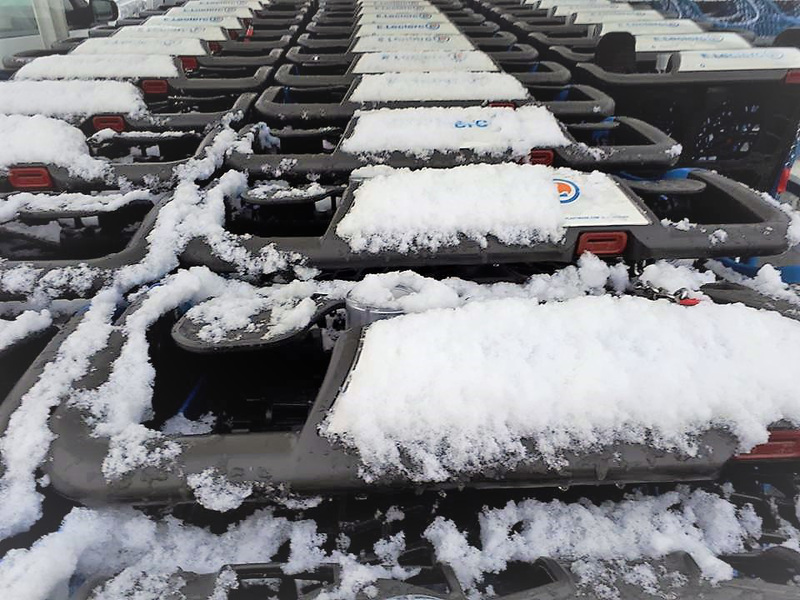 la neige en caddies