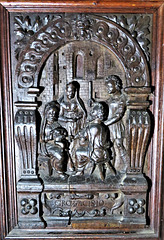 wilton church, wilts  c17 woodwork on door (3)